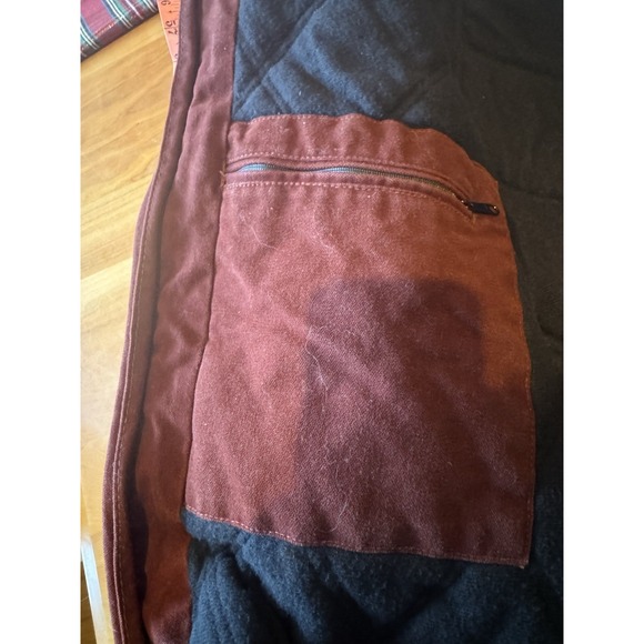 Carhartt Vintage Santa Fe Red Clay Men's Work Coat X-Large Tall Quilted Flannel - Picture 9 of 14